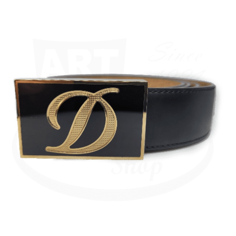 S.T. Dupont Line D Heritage Belt Chinese Lacquer and Yellow Gold Finish 051210