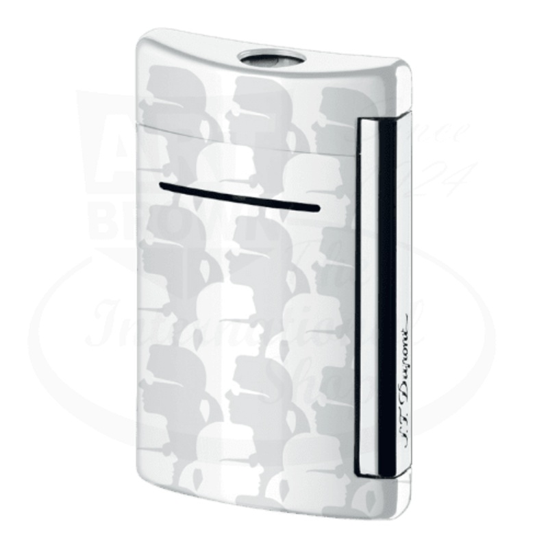 S.T. Dupont Minijet Karl Lagerfeld, White and Chrome, 010071