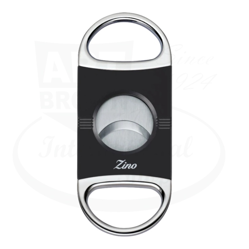 Zino Z2 Double Blade Cigar Cutter - Black & Chrome