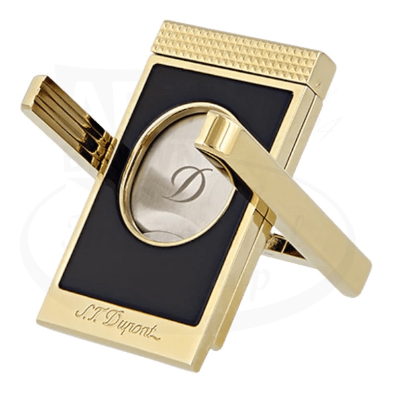 S.T. Dupont Black and Gold Cigar Cutter Stand, 003393