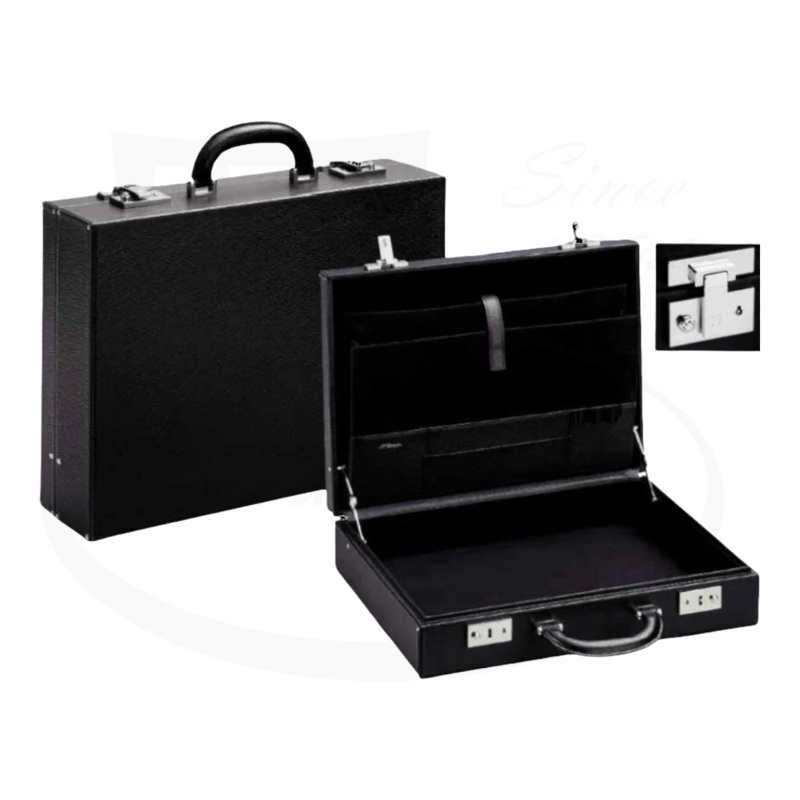 S.T. Dupont Contraste Diplomat Black Briefcase, 74515