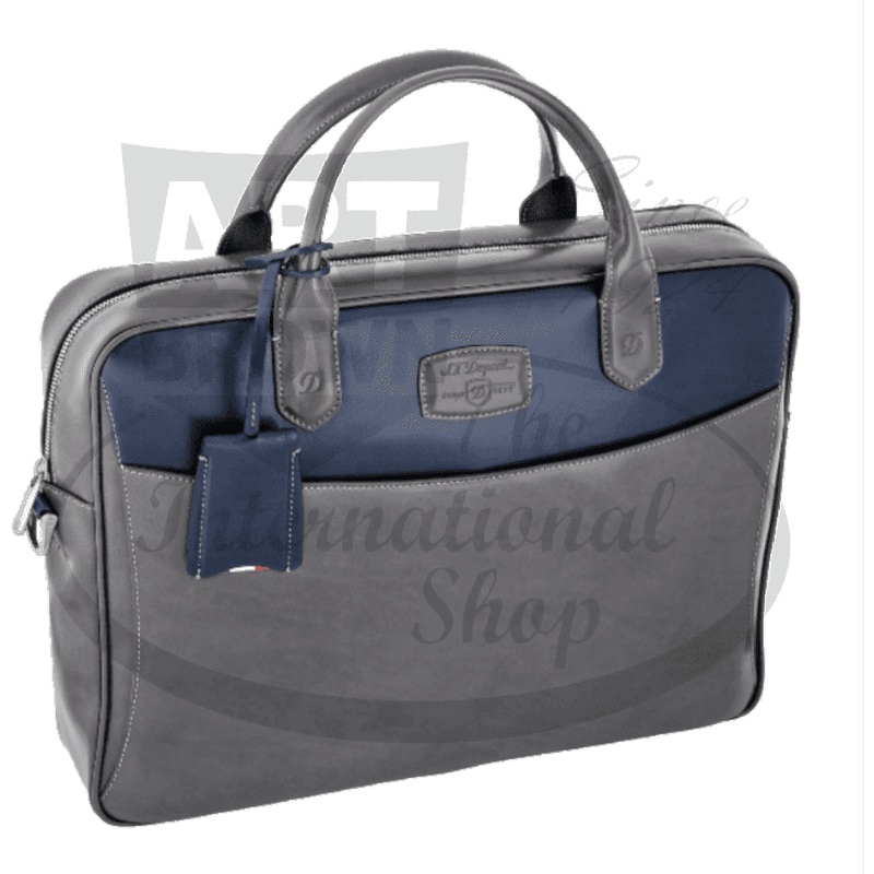 S.T. Dupont Grey and Blue Document Holder, 181590