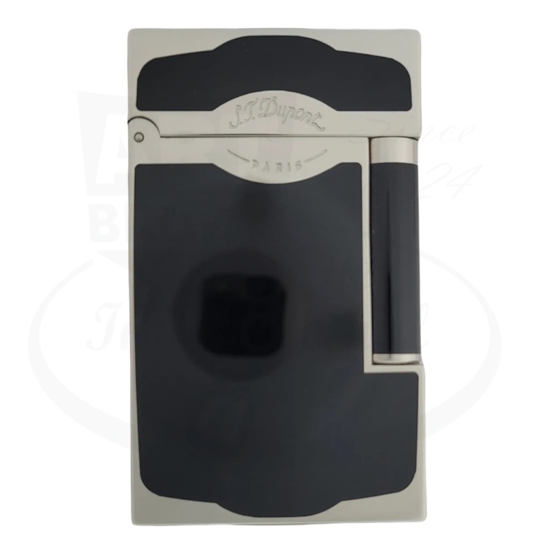 S.T. Dupont Ligne 2 Oscuro Black Lacquer and Palladium Lighter, 016787