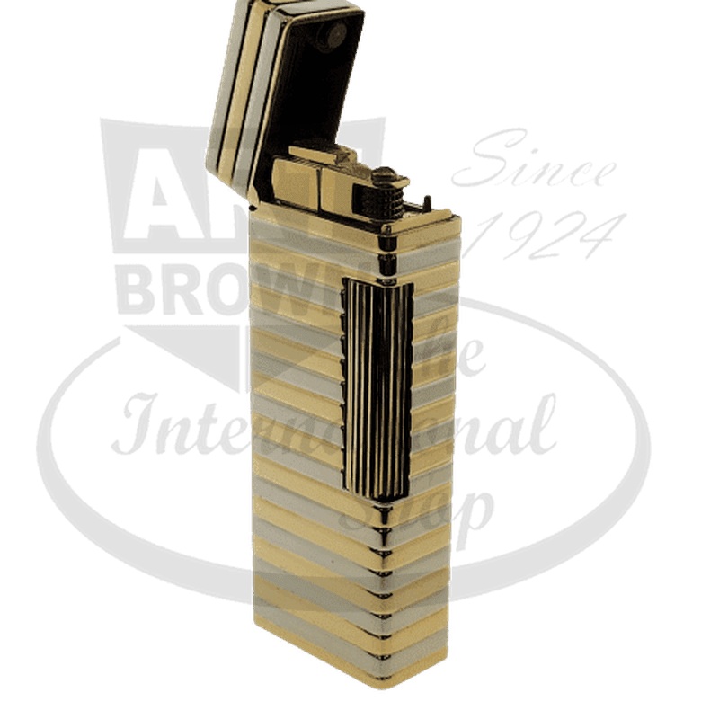 Vintage Dunhill Lighter 18K Gold Outer Jacket Dual Color Gold/White Gold