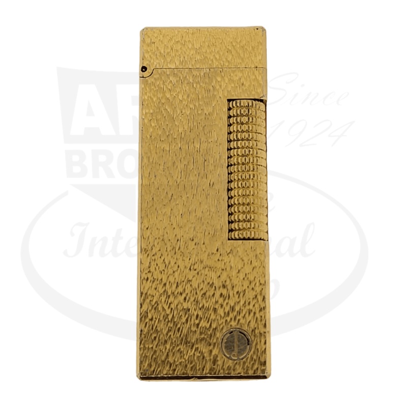 Preowned Dunhill Gold Plated Fine Bark Rollagas Lighter, B59