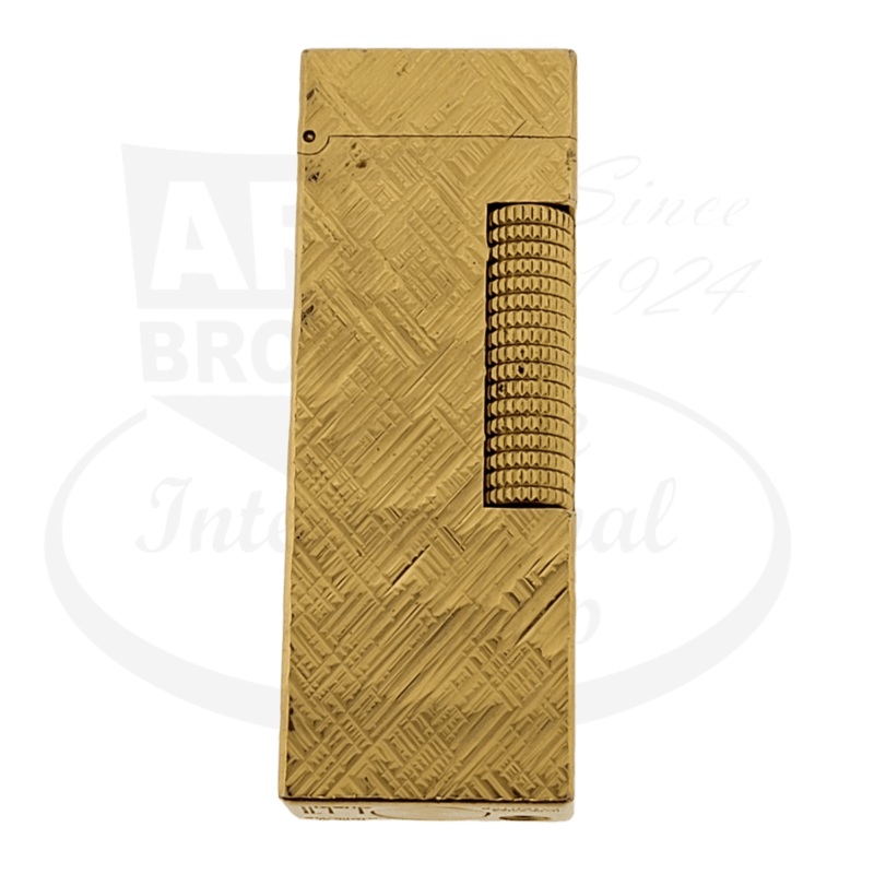 Preowned Dunhill Gold Plated Florentine Rollagas Lighter, B57