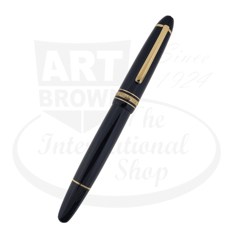 Preowned Montblanc 166 Black & Gold Document Highlighter