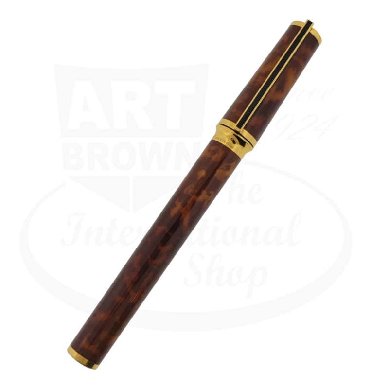 Refurbished S.T. Dupont Montparnasse XL Tortoiseshell Lacquer Fine Fountain Pen