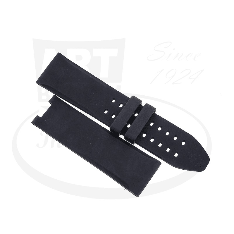 S.T. Dupont Black Rubber Strap For Raid Watch