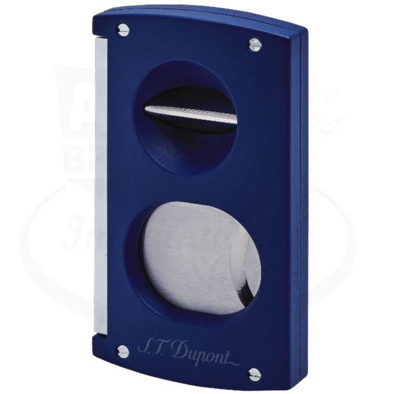 S.T. Dupont Double Blade Cigar Cutter Matte Blue, 003427