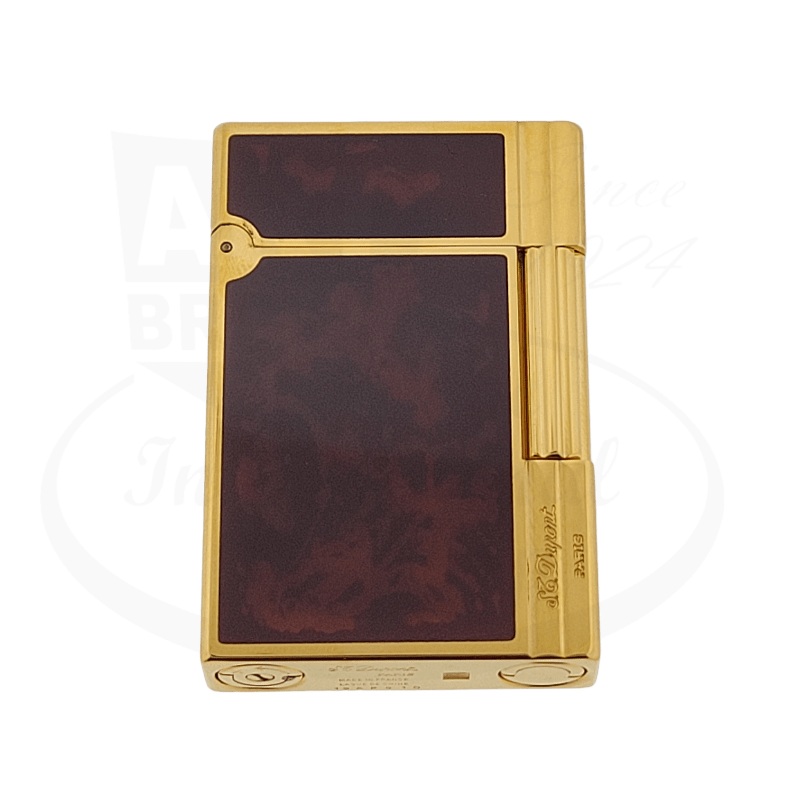 S.T. Dupont Gatsby Gold with Brown Lacquer Lighter, 018536