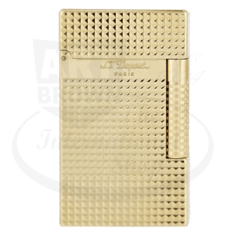 S.T. Dupont Le New Grand Perfect Cling Yellow Gold Diamond Head Lighter, C23009