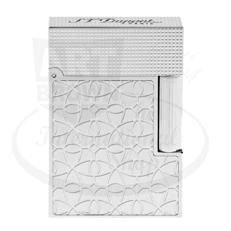 S.T. Dupont Ligne 2 Small Perfect Cling Platinum Engraved Head, C18603