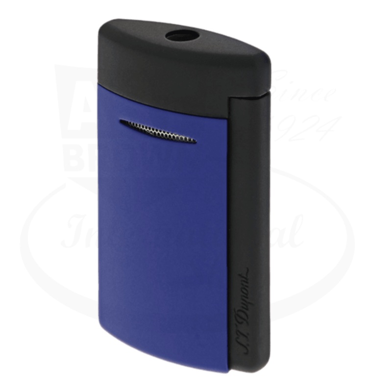 S.T. Dupont Minijet Matte Black & Ocean Blue Lighter, 010860