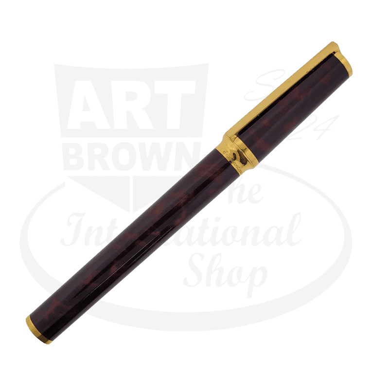 S.T. Dupont Montparnasse XL Dark Tortoiseshell Lacquer Medium Fountain Pen