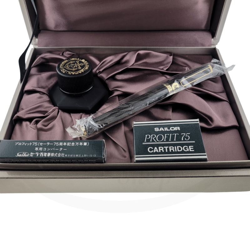 Sailor Profit 75 Carbon Fiber Medium Fountain Pen Set