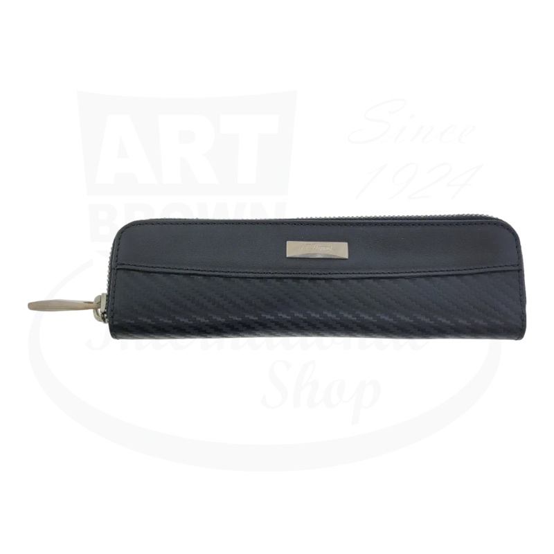 S.T. Dupont Carbon Leather 2 Pen Case, 170009