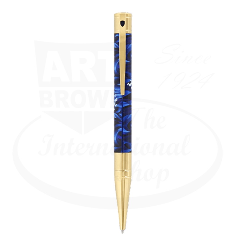 S.T. Dupont D-Initial Koi & Shiny Gold Ballpoint Pen, 265005