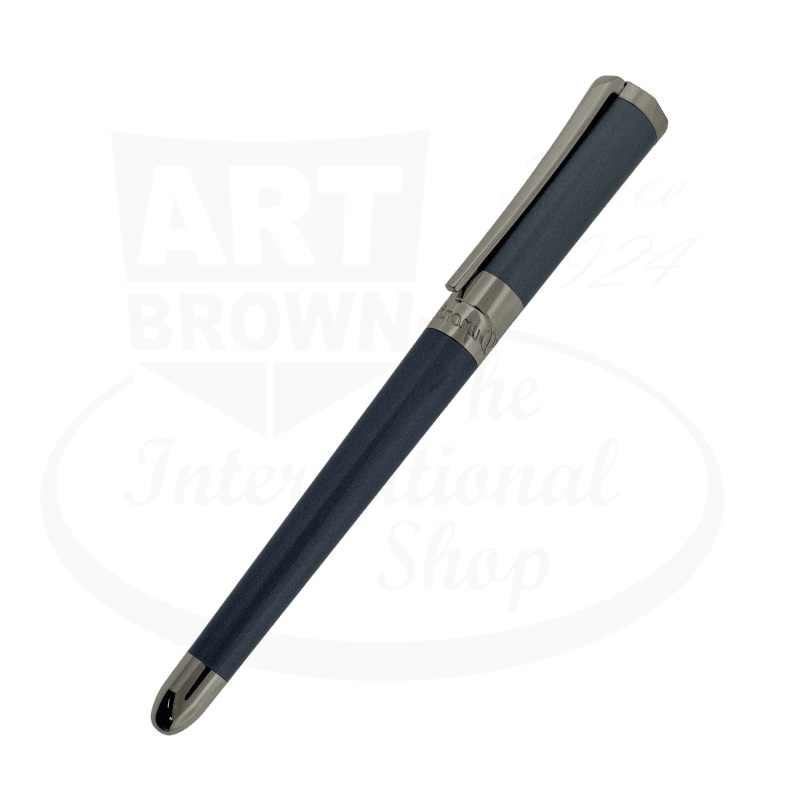 S.T. Dupont Liberte Pearly Grey and Palladium Shantung Fountain Pen, 460005