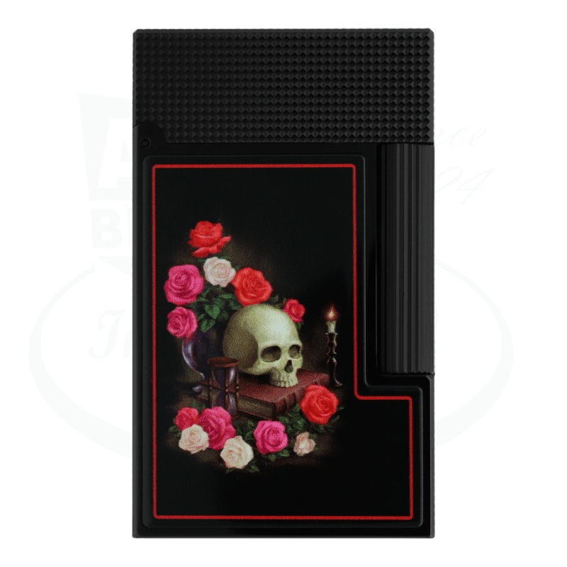 S.T. Dupont Ligne 2 Perfect Cling Memento Mori Black Lighter, C16394
