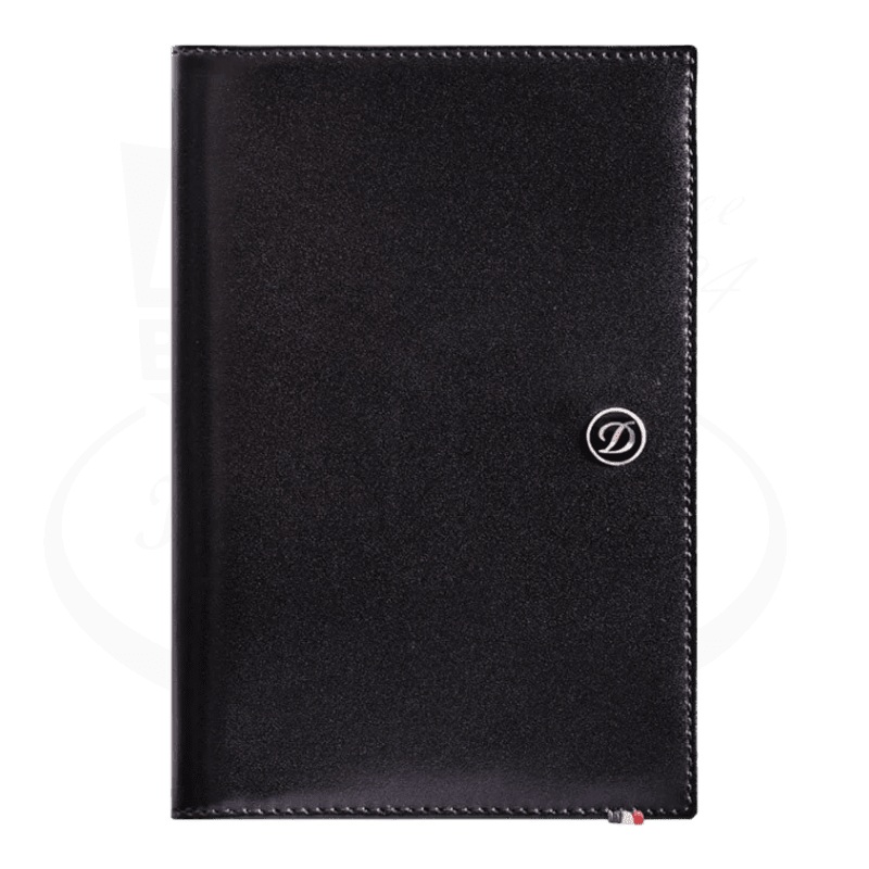 S.T. Dupont Line D Black Leather Passport Cover, 180012
