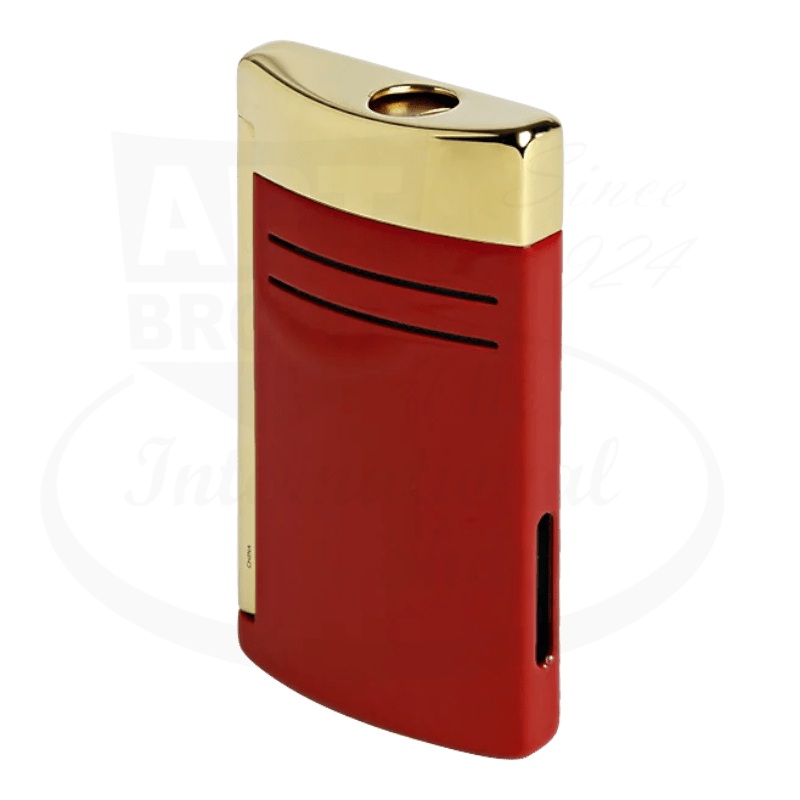 S.T. Dupont Maxijet Burgundy and Golden Finish Lighter, 020174