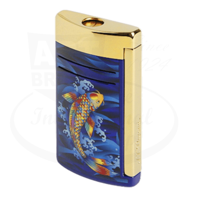 S.T. Dupont Maxijet Koi & Shiny Gold Lighter, 020397