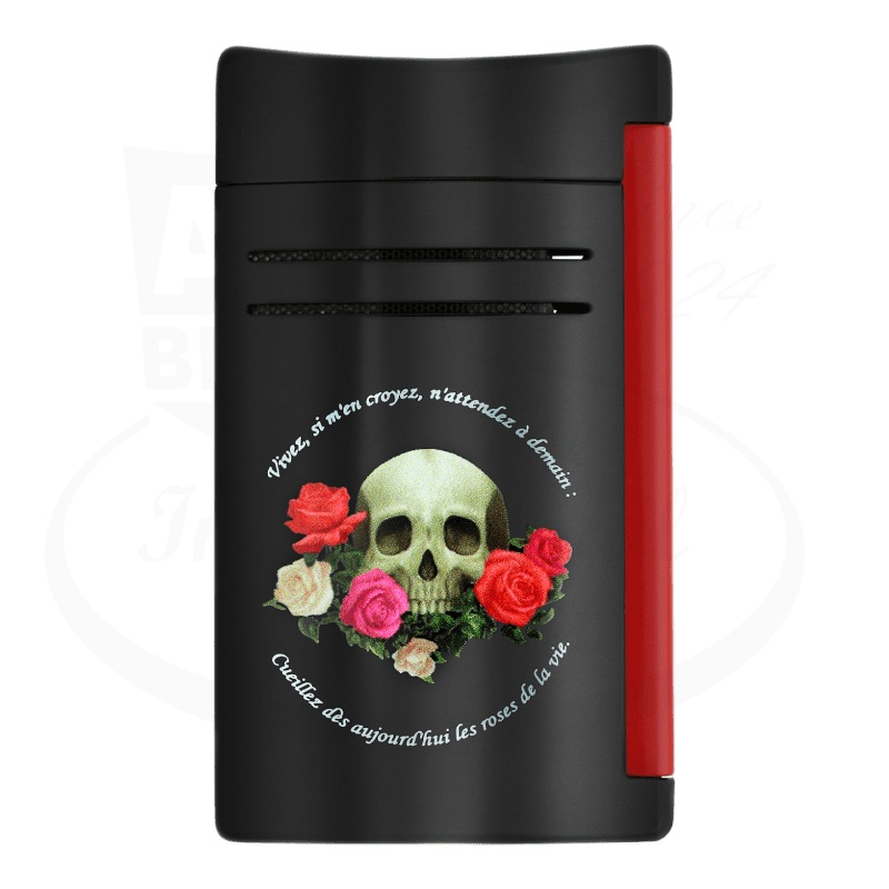 S.T. Dupont Maxijet Memento Mori Black Torch Lighter, 020394