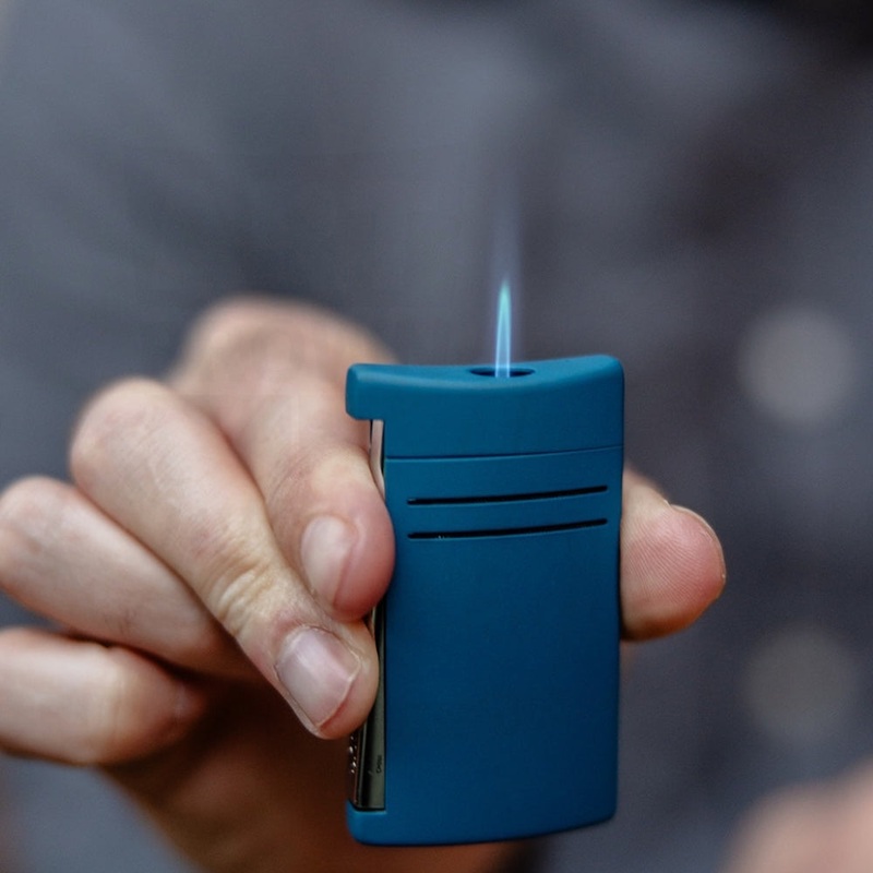 S.T. Dupont Maxijet Petrol Blue Lighter, 020023