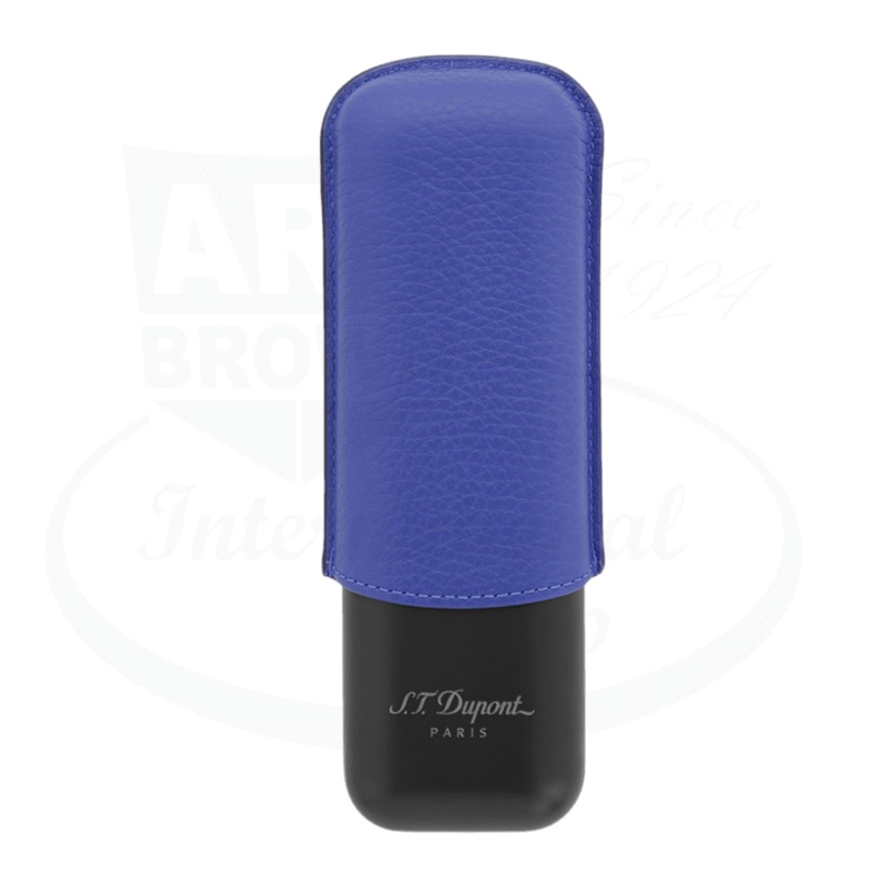 S.T. Dupont Metal Base Ocean Blue 2 Cigar Case, 183161