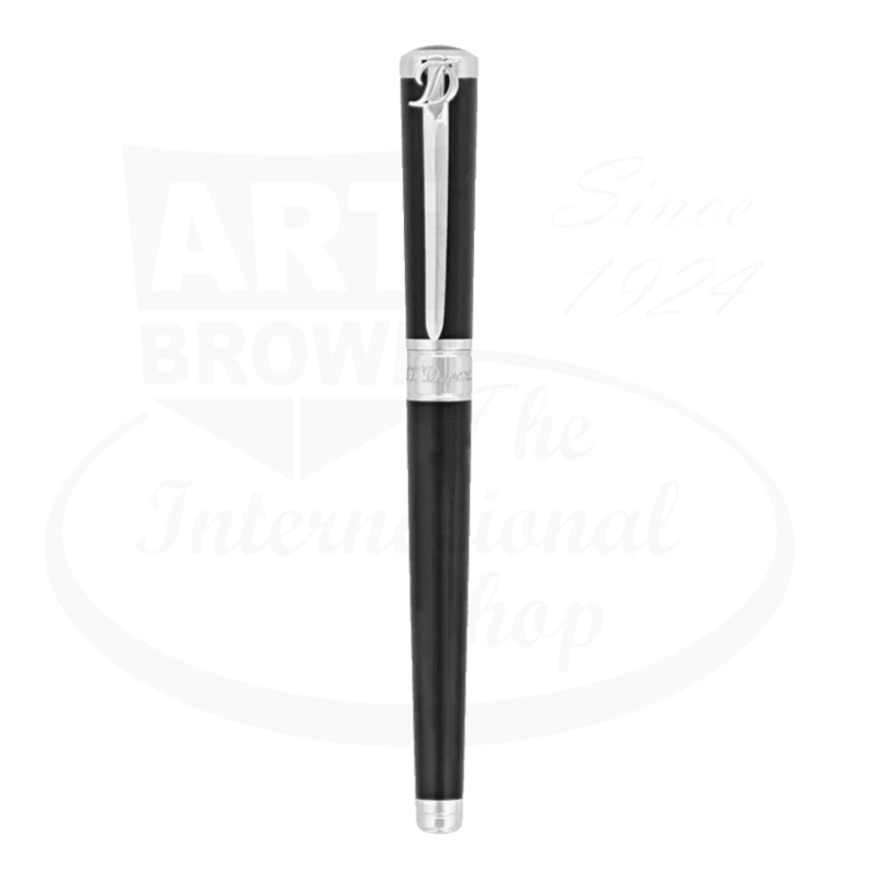 S.T. Dupont Sword Collection Black and Palladium Fountain Pen, 290102
