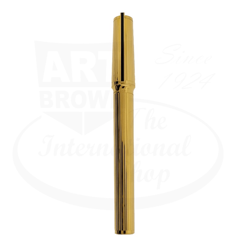 S.T. Dupont Vintage Montparnasse Gold Vertical Lines Grand Fountain Pen