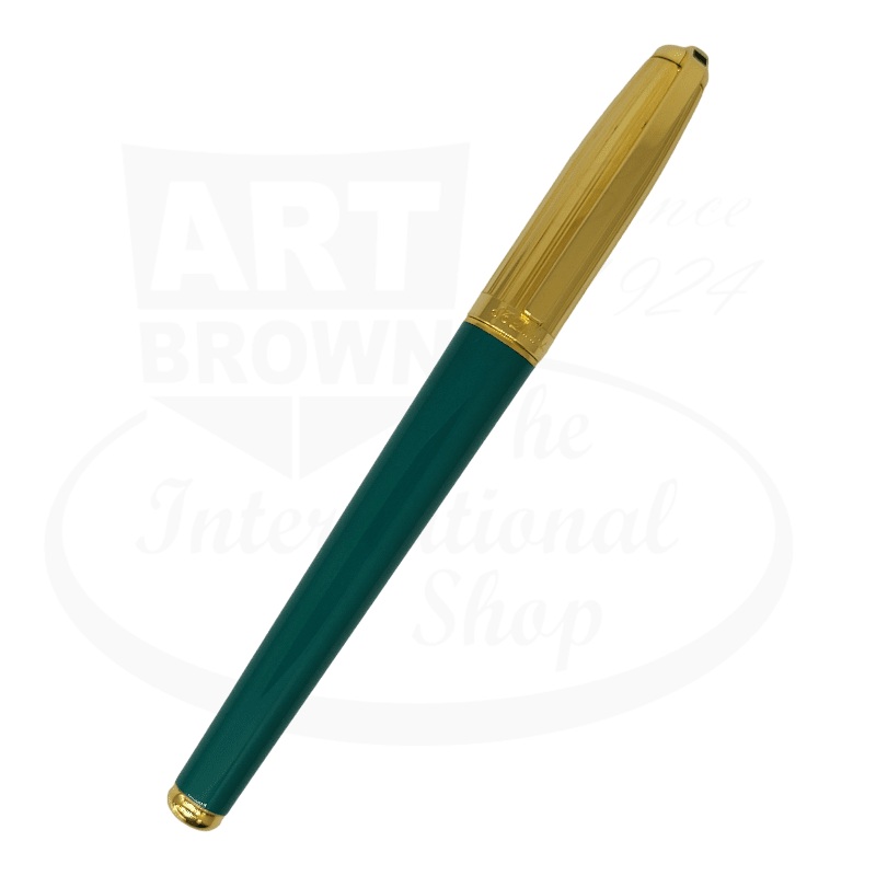 Vintage S.T. Dupont Fidelio Green & Gold Fountain Pen Display Model