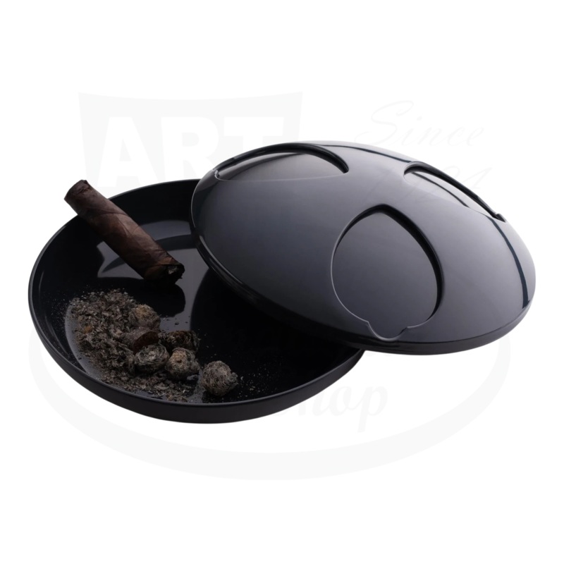 Cigar Oasis Ash-Stay Sealing Windproof Cigar Ashtray, Gunmetal