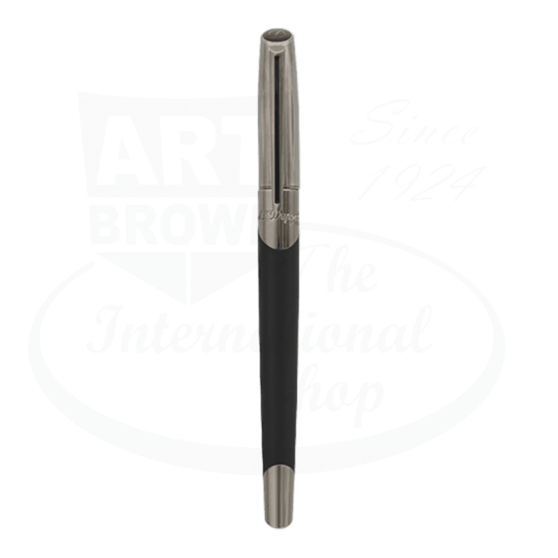 S.T. Dupont Defi Millennium Gunmetal & Matte Black Fountain Pen, 400719