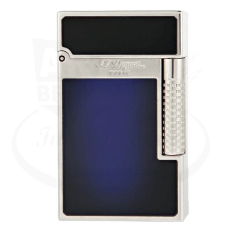 S.T. Dupont Demo Model New Le Grand Perfect Cling Blue Lacquer and Palladium Lighter, C23013-D1