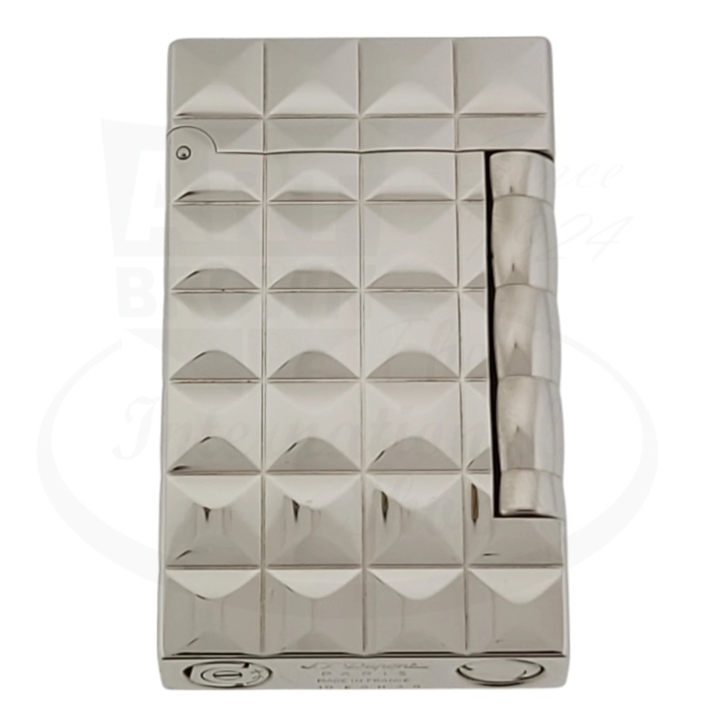 S.T. Dupont Display Model Ligne D Palladium Quilted Lighter, 017108-D1