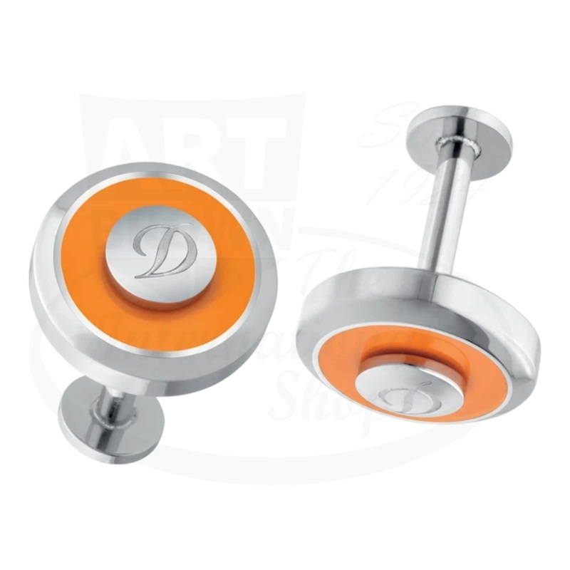 S.T. Dupont Jet Orange Cufflinks, 005915
