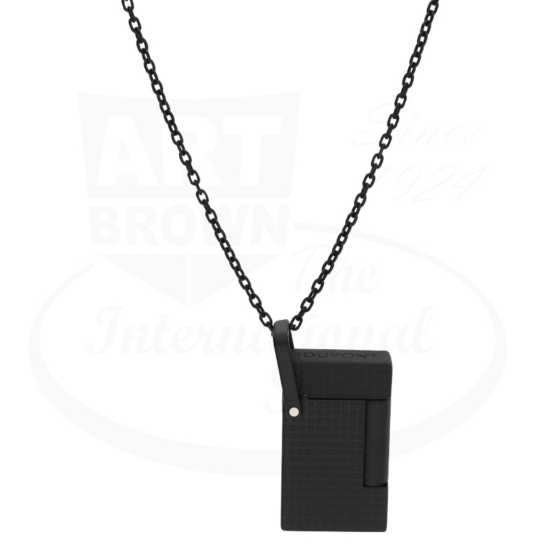 S.T. Dupont Ligne 2 Necklace Diamond Head Matte Black Lighter, K27068CH