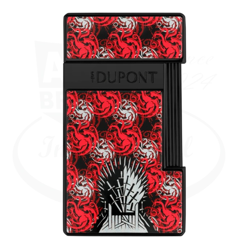 S.T. Dupont x Game of Thrones Slimmy Black & Red House Targaryen Lighter, 028112