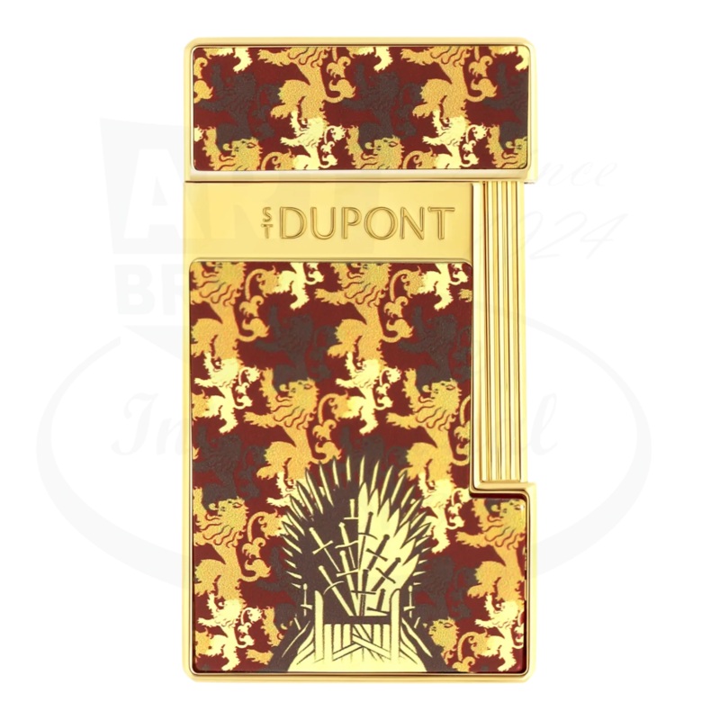 S.T. Dupont x Game of Thrones Slimmy Red & Gold House Lannister Lighter, 028111