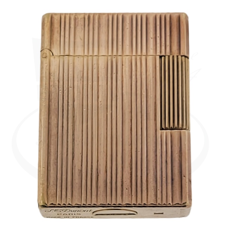 Vintage Preowned S.T. Dupont Ligne 1 BS Rose Gold Vertical Lines, D-1