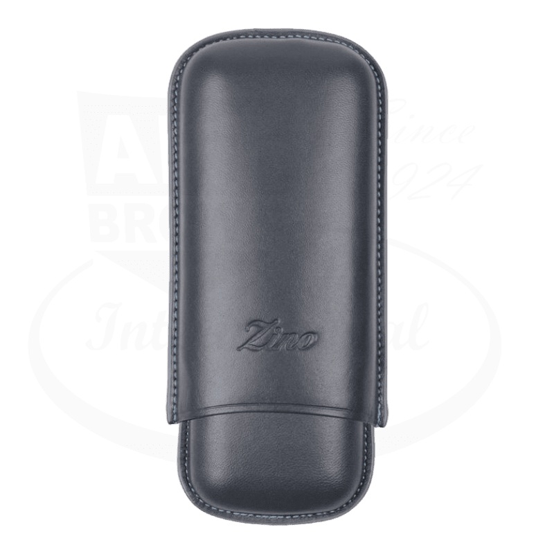 Zino R-2 Leather 2 Cigar Case Grey/Cyan, 115932