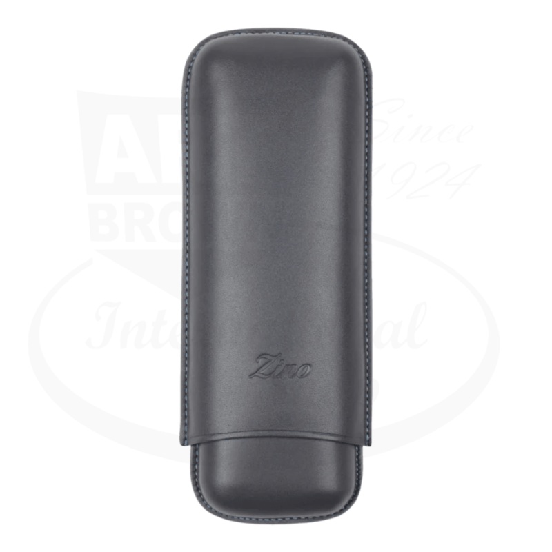 Zino XL-2 Leather 2 Cigar Case Grey & Cyan, 51003003