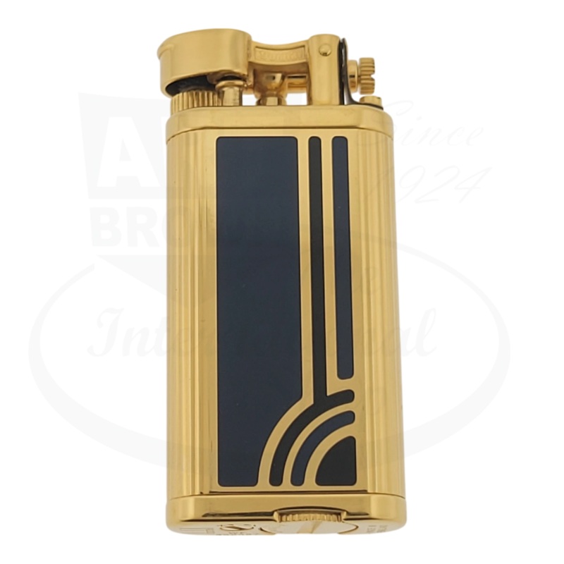 Dunhill Unique Blue & Gold Art Deco Lighter, Dunhill-20