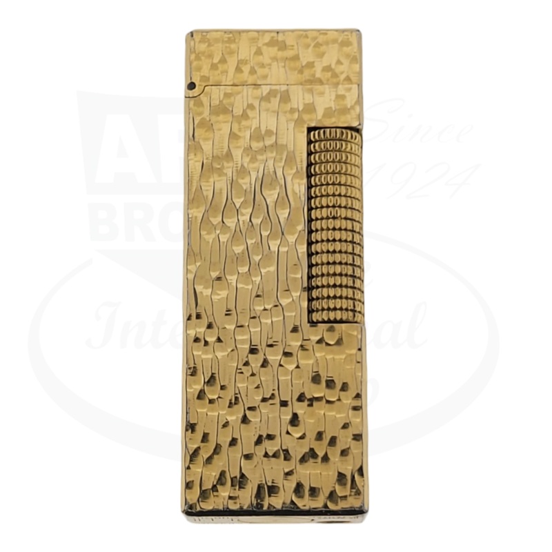 Preowned Dunhill Rollagas Gold Bark Lighter, A143