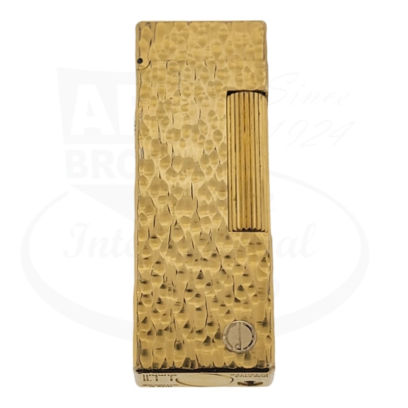 Preowned Dunhill Rollagas Gold Bark Lighter, A152