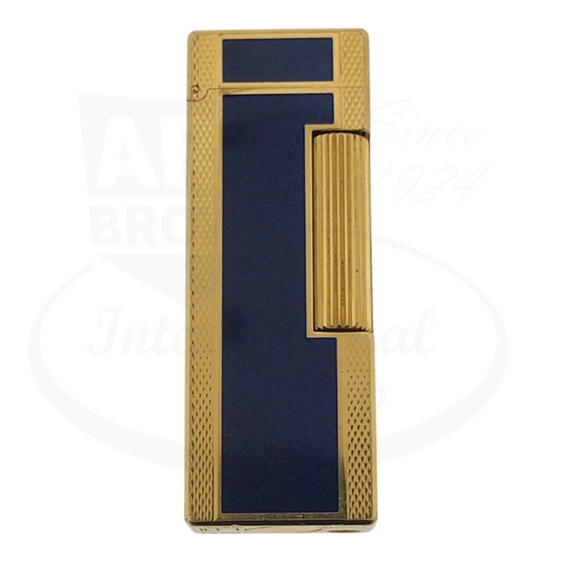 Preowned Dunhill Rollagas Gold Barley Grain & Lapis Lacquer, A150