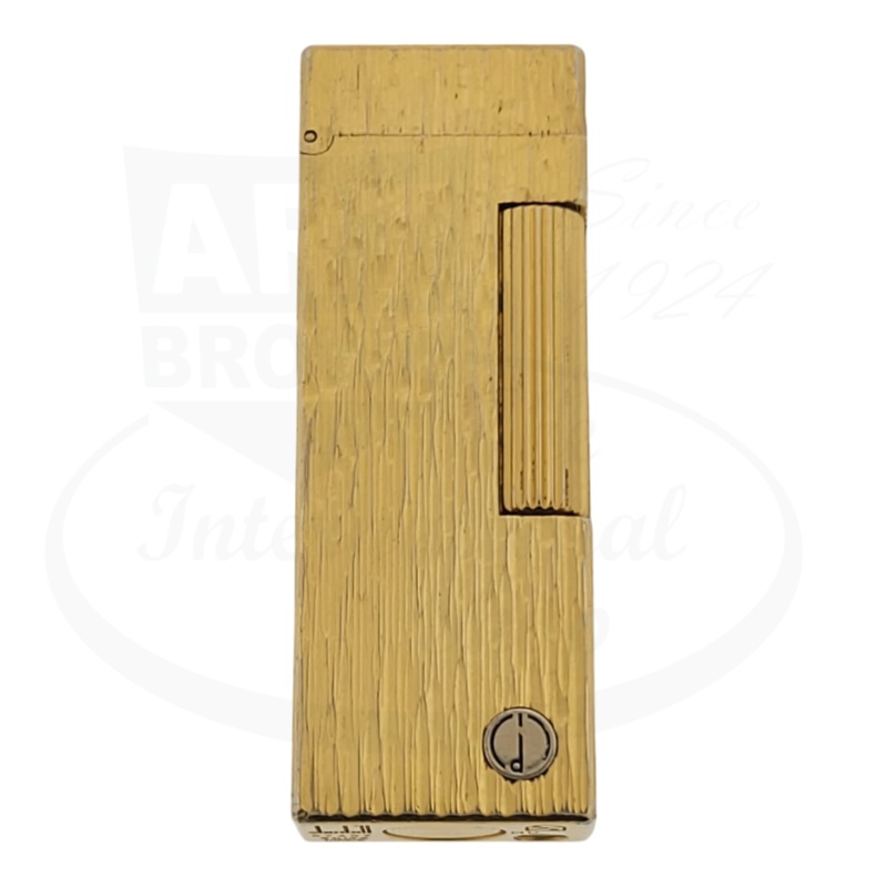 Preowned Dunhill Rollagas Gold Fine Bark Lighter, A148