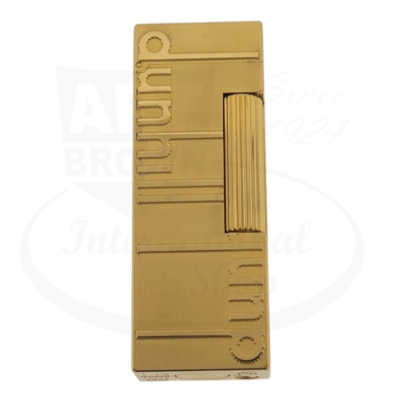 Preowned Dunhill Rollagas Gold Logo Signature Lighter, RL8400